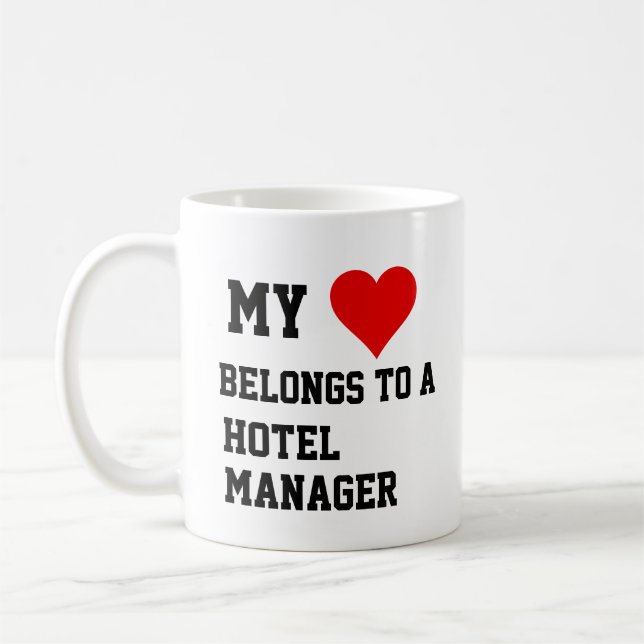 Caneca De Café Meu Pertence A Um Hotel Manager Mug (Esquerda)