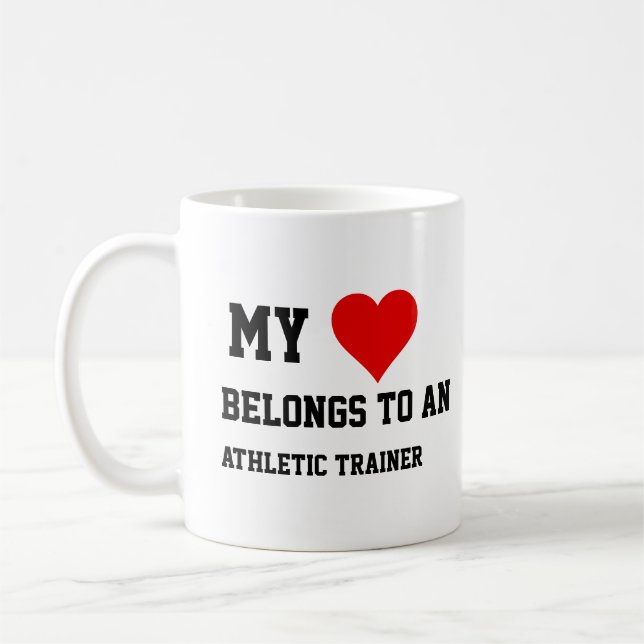 Caneca De Café Meu Pertence a um Treinador Atlético (Esquerda)