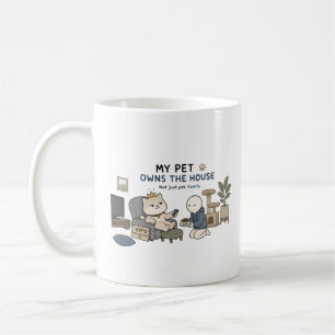 Caneca De Café Meu Pet Possui a Casa Meme Divertido para Amantes