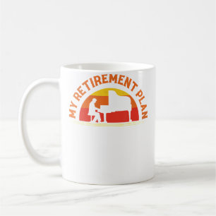 Caneca De Café Meu Pianista de Plano de Aposentadoria Piano