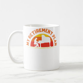 Caneca De Café Meu Pianista de Plano de Aposentadoria Piano