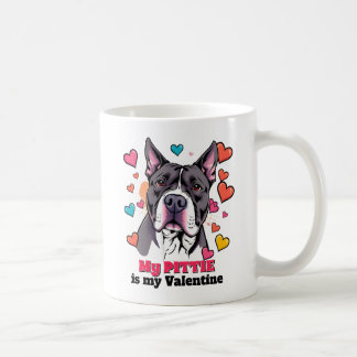 Caneca De Café Meu Pitbull é meu Namorados Cachorro Bonito Engraç