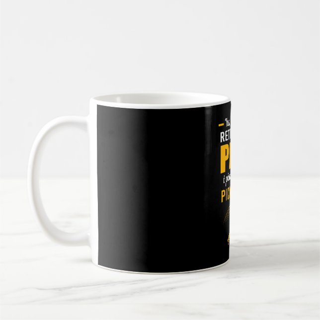 Caneca De Café Meu Plano de Reforma Jogar Pickleball (Esquerda)