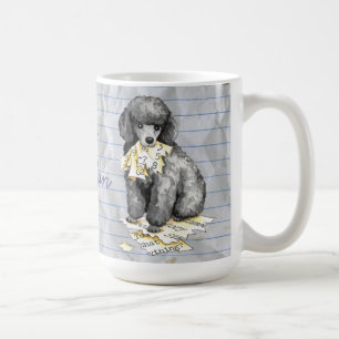 Caneca De Café Meu Poodle Miniatura Comeu meu Plano de Lição