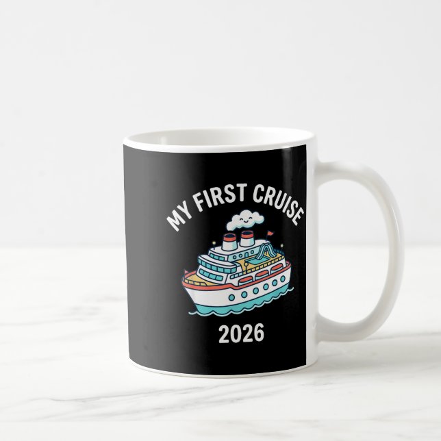 Caneca De Café Meu primeiro cruzeiro 2026  (Direita)