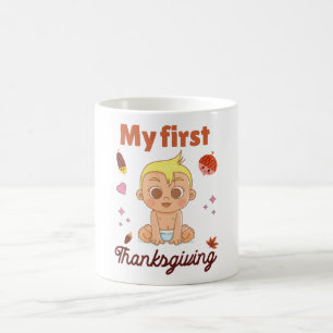 Caneca De Café Meu primeiro Dia de Ação de Graças