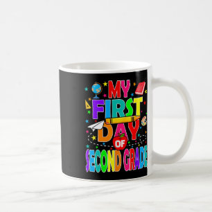 Caneca De Café Meu Primeiro Dia Na Segunda Série De Volta À Escol