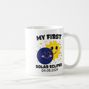 Caneca De Café Meu Primeiro Eclipse Solar Toddler Meninas 2024 So