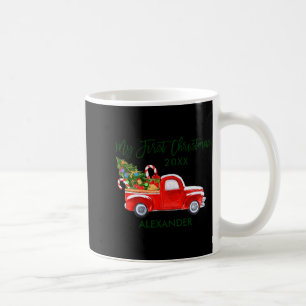Caneca De Café Meu Primeiro Natal Caminhão Vermelho Balas de Geng