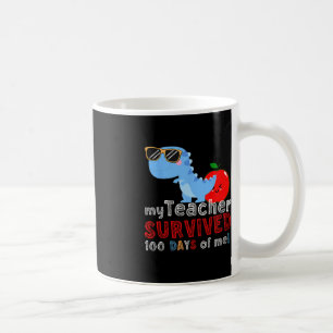 Caneca De Café Meu Professor Sobreviveu A 100 Dias De Minha Diver