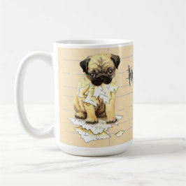 Caneca De Café Meu Pug Comeu Meu Trabalho De Casa