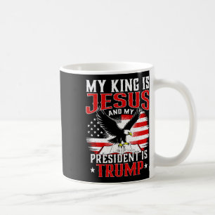 Caneca De Café Meu Rei É Jesus E Meu Presidente É Trump