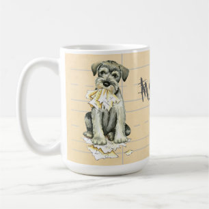Caneca De Café Meu Schnauzer diminuto comeu meus trabalhos de