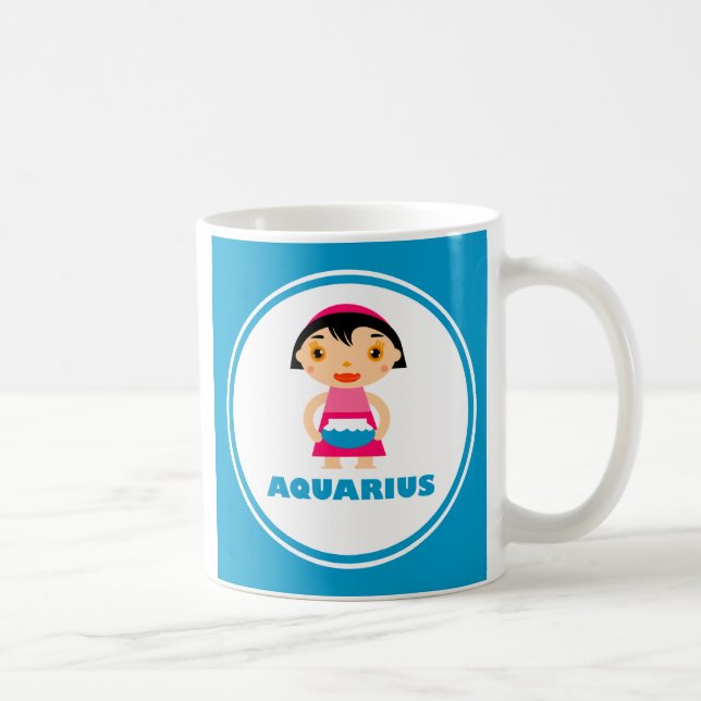 Caneca De Café Meu Sinal Zodíaco é Aquário (Direita)