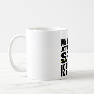 Caneca De Café Meu Tempo De Atenção É Curto Citação Engraçada Bru