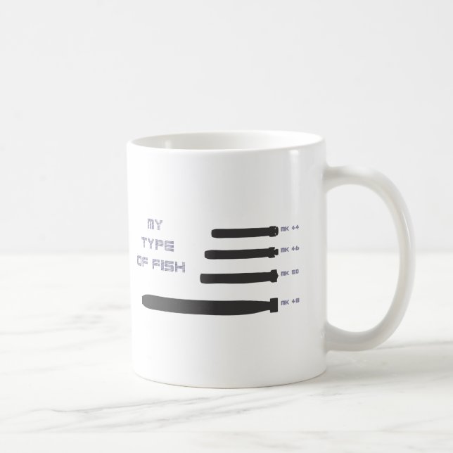 Caneca De Café Meu tipo de peixes (Direita)