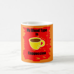 Caneca De Café Meu Tipo De Sangue É Cappuccino