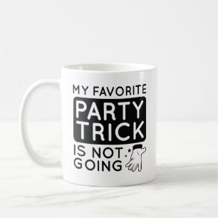 Caneca De Café Meu Truque De Partido Favorito Não Vai