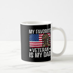 Caneca De Café Meu Veterano Favorito É Meu Vetera Militar Do Exér