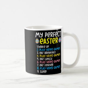 Caneca De Café Meu Vídeo de Jogo de Páscoa Perfeito Gamer Diverti
