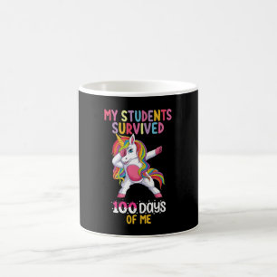Caneca De Café Meus Alunos Sobreviveram 100 Dias de Mim Professor