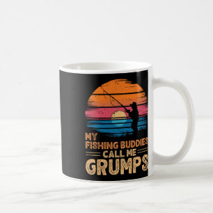 Caneca De Café Meus Amigos de Pesca Me Chamam de Grumps Retro Vin