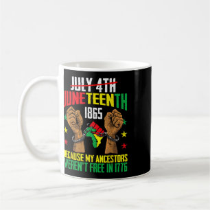 Caneca De Café Meus ancestrais não eram livres em 1776