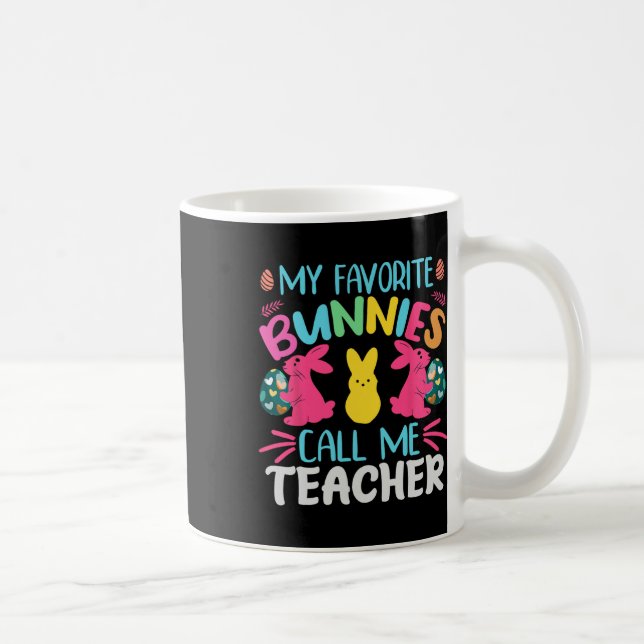Caneca De Café Meus Coelhinhos Favoritos Me Chamam de Professor B (Direita)