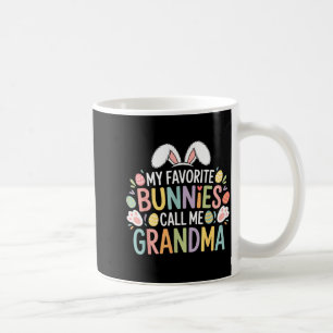 Caneca De Café Meus coelhos favoritos me chamam de avó coelho da