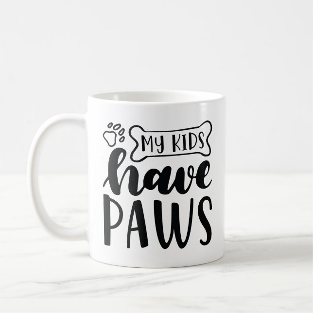 Caneca De Café Meus Filhos Têm Patas (Esquerda)