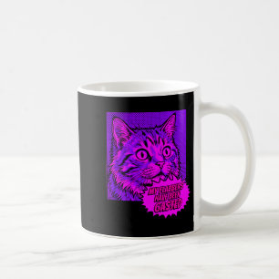 Caneca De Café Meus flabbers foram gasted gato de arte pop engraç