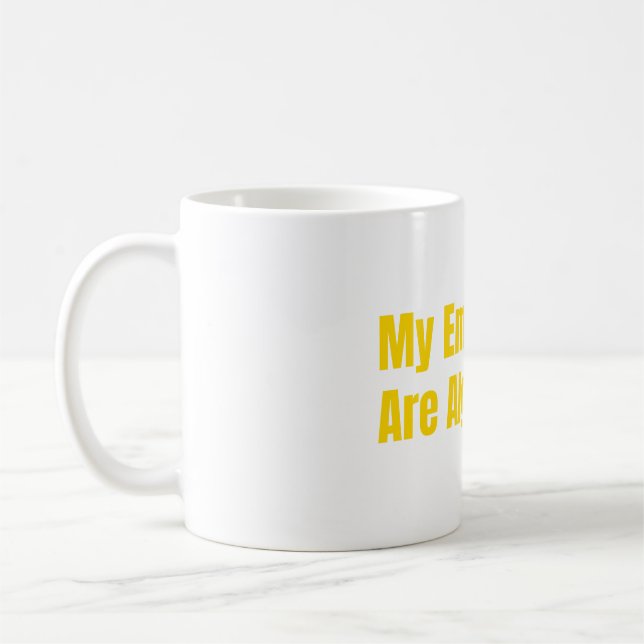 Caneca De Café Meus Funcionários São Algoritmos AI Empreendedor (Esquerda)