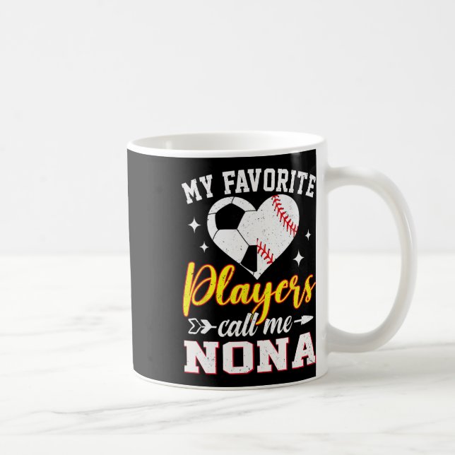 Caneca De Café Meus Jogadores de Futebol Favoritos Me Chamam de N (Direita)