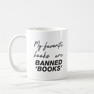 Caneca De Café Meus livros favoritos são proibidos