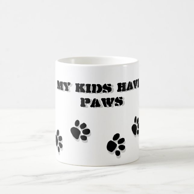 Caneca De Café Meus miúdos têm as patas (Centro)