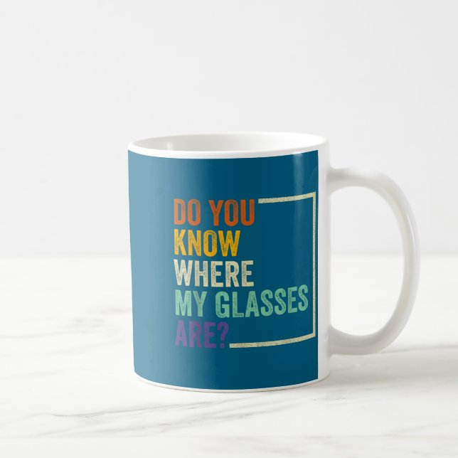 Caneca De Café Meus Óculos Retro Vintage (Direita)