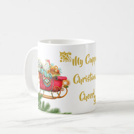 Caneca De Café Meus Papais noeis de Natal Cuppa Sleigh Presentes