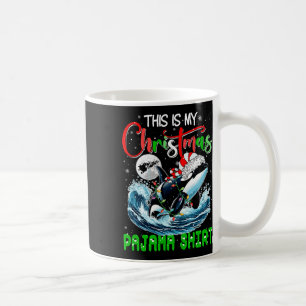 Caneca De Café Meus Papais noeis de Natal Pajama Orca Sea Amante 