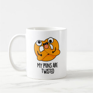 Caneca De Café Meus Peitos São Entortados Engraçado Pretzel Pun