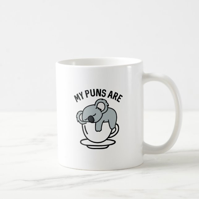 Caneca De Café Meus Peitos São Koala Tea (Direita)