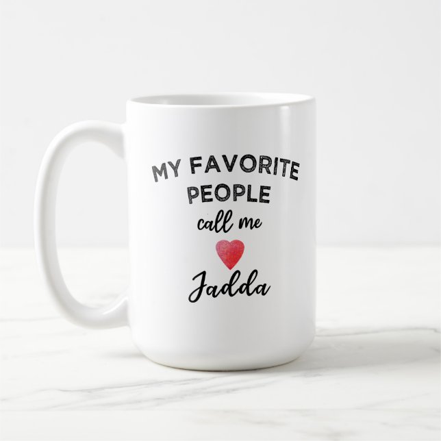 Caneca De Café Meus Queridos Me Chamam de Jadda Avó Árabe (Esquerda)