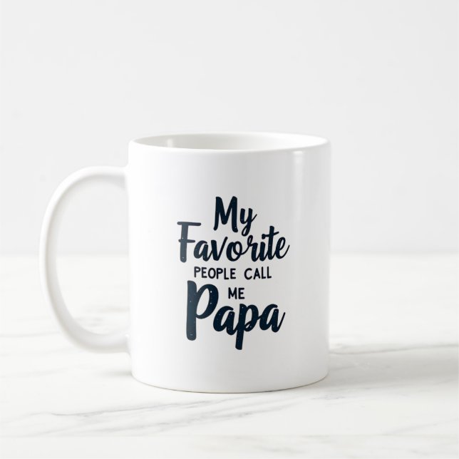 Caneca De Café Meus Queridos Me Chamam de Papa03 | Pai Engraçado  (Esquerda)