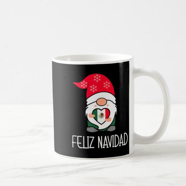 Caneca De Café Mexican Christmas Gnome Feliz Navidad Mexico  (Direita)