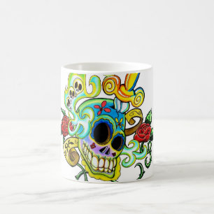 Caneca De Café Mexican Skull