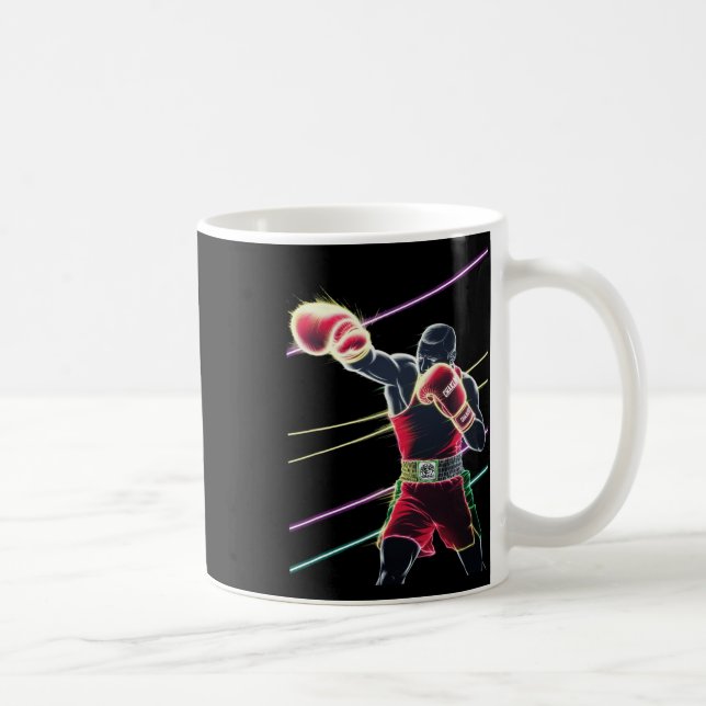 Caneca De Café Mexicano Boxing Neon (Direita)