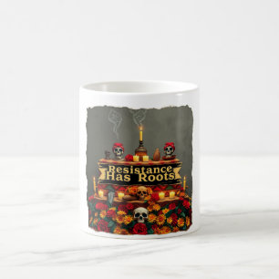 Caneca De Café Mexicano no Protesto de Açúcar Crânio Mug Indíge