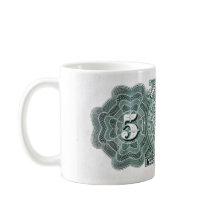 México cédula de 5 pesos, calendário asteca