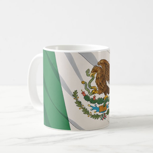 Caneca De Café Mexico Flag Mug (Frente Esquerda)