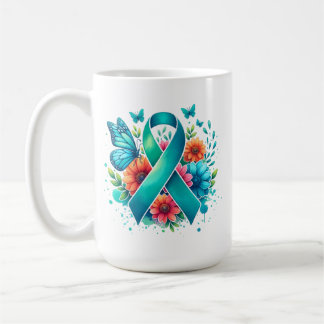 Caneca De Café MG Consciência | Miastenia Gravis Warrior Ribbon