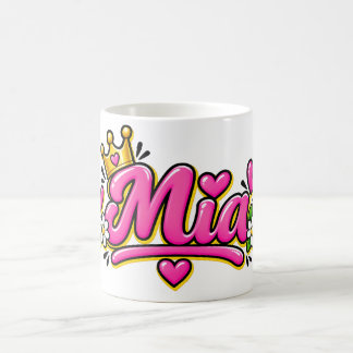 Caneca De Café Mia Coffee Mug, Personalized Olivia Name Cup